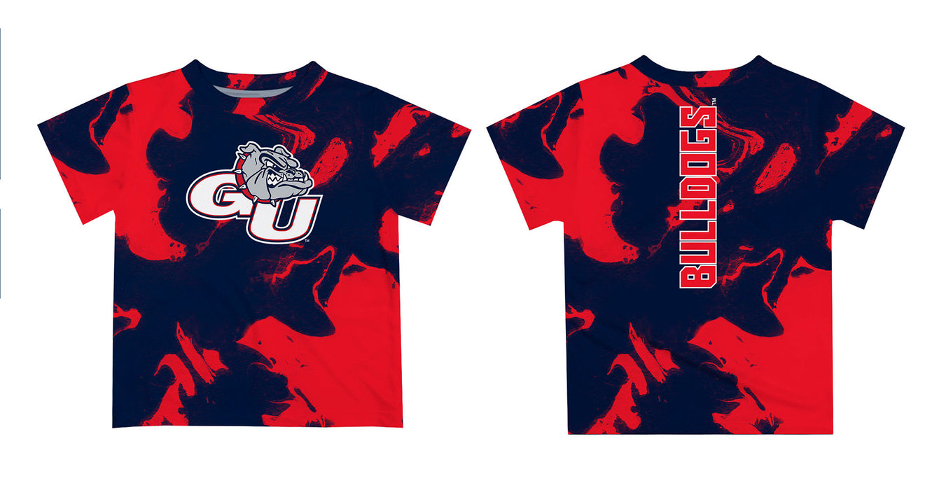 Gonzaga University Bulldogs Zags GU Vive La Fete Marble Boys Game Day Blue Short Sleeve Tee - Vive La Fête - Online Apparel Store