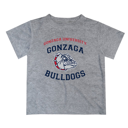 Gonzaga Bulldogs Zags GU Vive La Fete Boys Game Day V1 Heather Gray Short Sleeve Tee Shirt