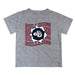 Gonzaga Bulldogs Zags GU Vive La Fete  Gray Art V1 Short Sleeve Tee Shirt