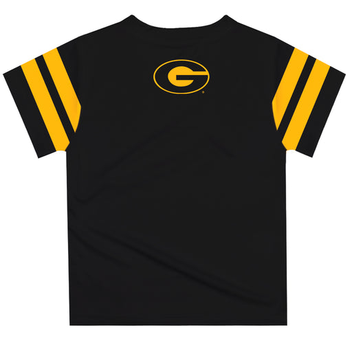Grambling State Tigers GSU Vive La Fete Boys Game Day Black Short Sleeve Tee with Stripes on Sleeves - Vive La Fête - Online Apparel Store