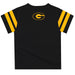 Grambling State Tigers GSU Vive La Fete Boys Game Day Black Short Sleeve Tee with Stripes on Sleeves - Vive La Fête - Online Apparel Store
