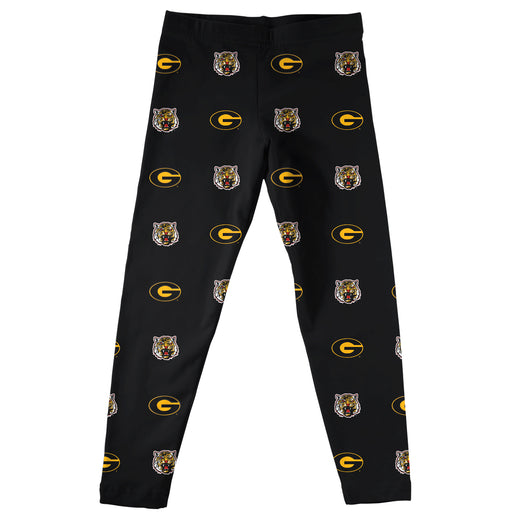 Grambling State Tigers GSU Vive La Fete Girls Game Day All Over Logo Elastic Waist Classic Play Black Leggings Tights - Vive La Fête - Online Apparel Store