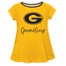 Grambling State Tigers GSU Vive La Fete Girls Game Day Short Sleeve Gold Top with School Logo and Name - Vive La Fête - Online Apparel Store