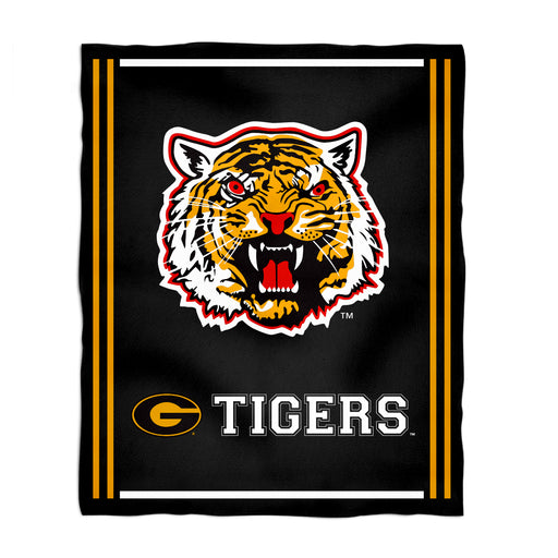 Grambling State Tigers GSU Vive La Fete Kids Game Day Black Plush Soft Minky Blanket 36 x 48 Mascot