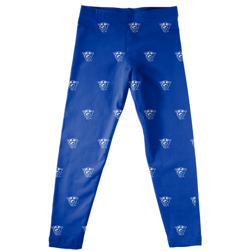 Georgia State Panthers Leggings Blue All Over Logo - Vive La Fête - Online Apparel Store