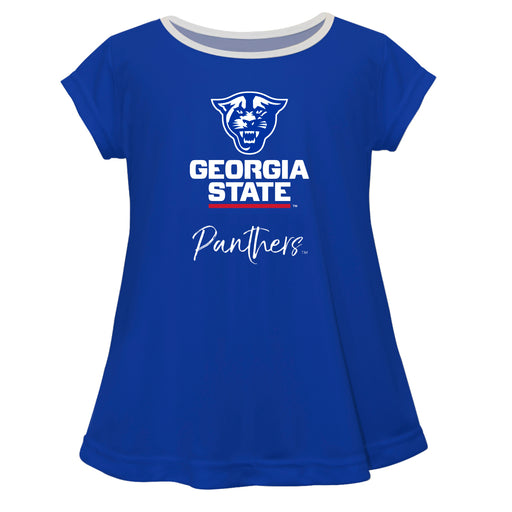 Georgia State University Panthers Blue Short Sleeve Laurie Top - Vive La Fête - Online Apparel Store