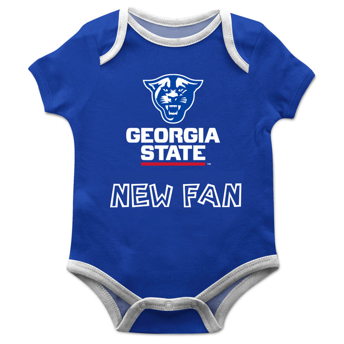 Georgia State University Panthers Blue Boys Onesie Short Sleeve - Vive La Fête - Online Apparel Store
