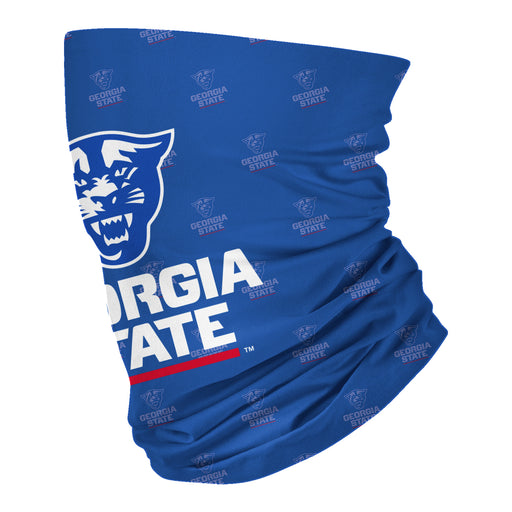 Georgia State University Panthers Neck Gaiter Blue All Over Logo - Vive La Fête - Online Apparel Store