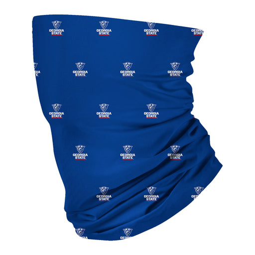 Georgia State Panthers Vive La Fete All Over Logo Game Day Collegiate Face Cover Soft 4-Way Stretch Two Ply Neck Gaiter - Vive La Fête - Online Apparel Store