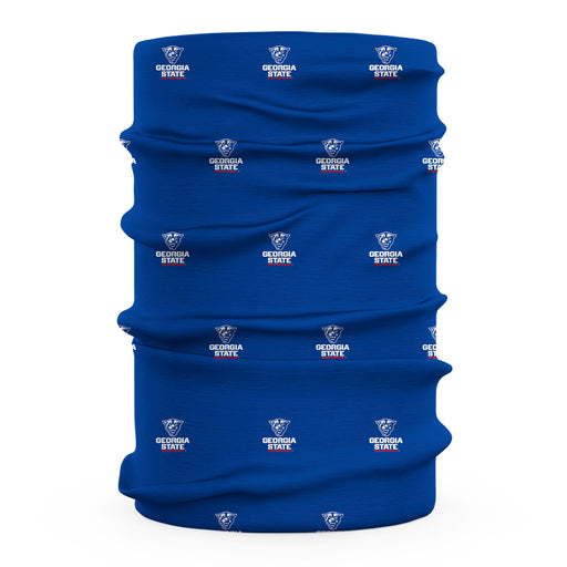 Georgia State Panthers Vive La Fete All Over Logo Game Day Collegiate Face Cover Soft 4-Way Stretch Two Ply Neck Gaiter - Vive La Fête - Online Apparel Store