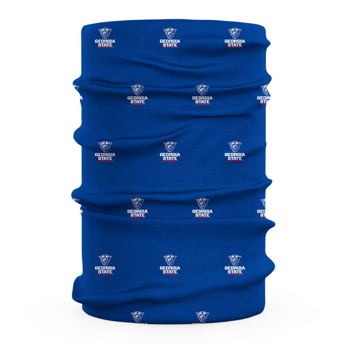 Georgia State Panthers Vive La Fete All Over Logo Game Day Collegiate Face Cover Soft 4-Way Stretch Two Ply Neck Gaiter - Vive La Fête - Online Apparel Store
