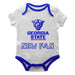 Georgia State Panthers Vive La Fete Infant Game Day White Short Sleeve Onesie New Fan Logo and Mascot Bodysuit