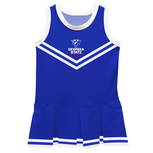 Georgia State Panthers Vive La Fete Game Day Blue Sleeveless Cheerleader Dress