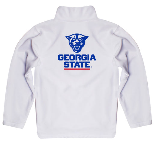Georgia State Panthers Vive La Fete Game Day Solid White Quarter Zip Pullover Sleeves - Vive La Fête - Online Apparel Store