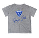 Georgia State Panthers Vive La Fete Script V1 Heather Gray Short Sleeve Tee Shirt