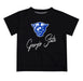 Georgia State Panthers Vive La Fete Script V1 Black Short Sleeve Tee Shirt