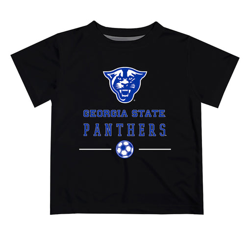 Georgia State Panthers Vive La Fete Soccer V1 Black Short Sleeve Tee Shirt