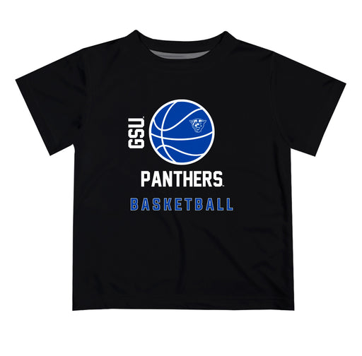 Georgia State Panthers Vive La Fete Basketball V1 Black Short Sleeve Tee Shirt
