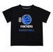 Georgia State Panthers Vive La Fete Basketball V1 Black Short Sleeve Tee Shirt