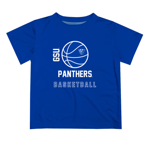 Georgia State Panthers Vive La Fete Basketball V1 Blue Short Sleeve Tee Shirt