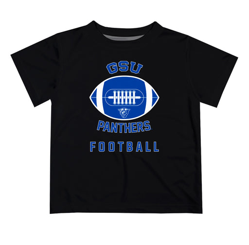 Georgia State Panthers Vive La Fete Football V2 Black Short Sleeve Tee Shirt
