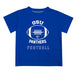 Georgia State Panthers Vive La Fete Football V2 Blue Short Sleeve Tee Shirt