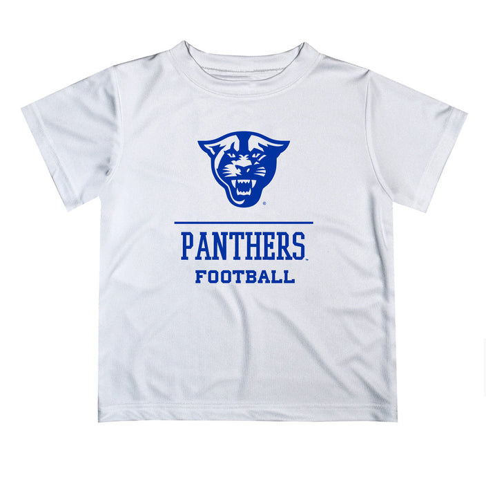 Georgia State Panthers Vive La Fete Football V1 White Short Sleeve Tee Shirt