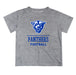 Georgia State Panthers Vive La Fete Football V1 Heather Gray Short Sleeve Tee Shirt