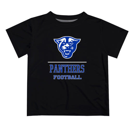 Georgia State Panthers Vive La Fete Football V1 Black Short Sleeve Tee Shirt