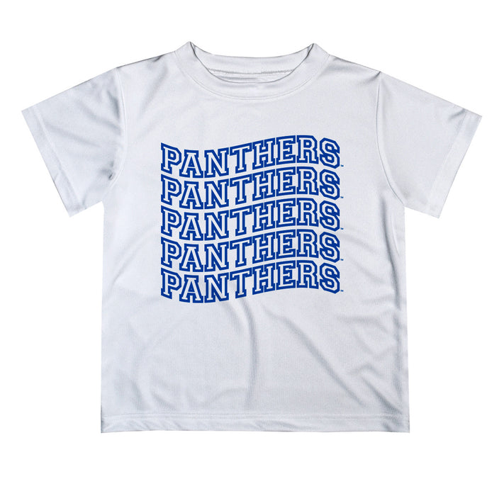 Georgia State Panthers Vive La Fete  White Art V1 Short Sleeve Tee Shirt