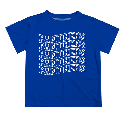Georgia State Panthers Vive La Fete  Blue Art V1 Short Sleeve Tee Shirt