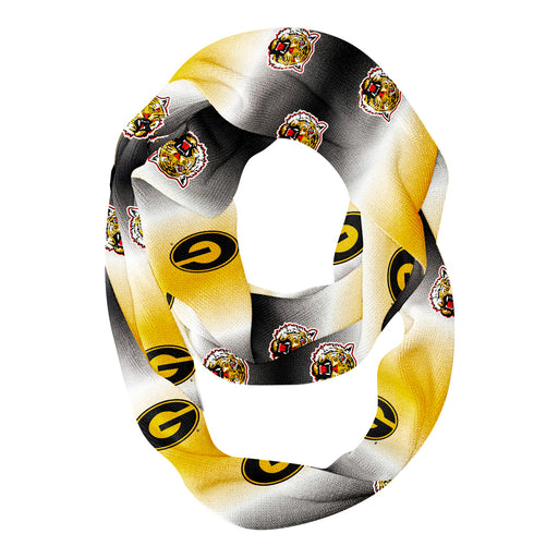 Grambling State Tigers Vive La Fete All Over Logo Game Day Collegiate Women Ultra Soft Knit Infinity Scarf
