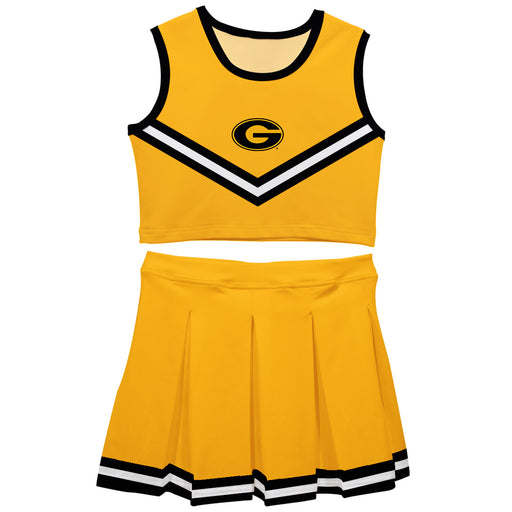 Grambling State Tigers GSU Vive La Fete Game Day Gold Sleeveless Cheerleader Set