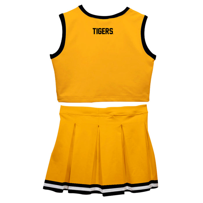 Grambling State Tigers GSU Vive La Fete Game Day Gold Sleeveless Cheerleader Set - Vive La Fête - Online Apparel Store