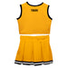 Grambling State Tigers GSU Vive La Fete Game Day Gold Sleeveless Cheerleader Set - Vive La Fête - Online Apparel Store