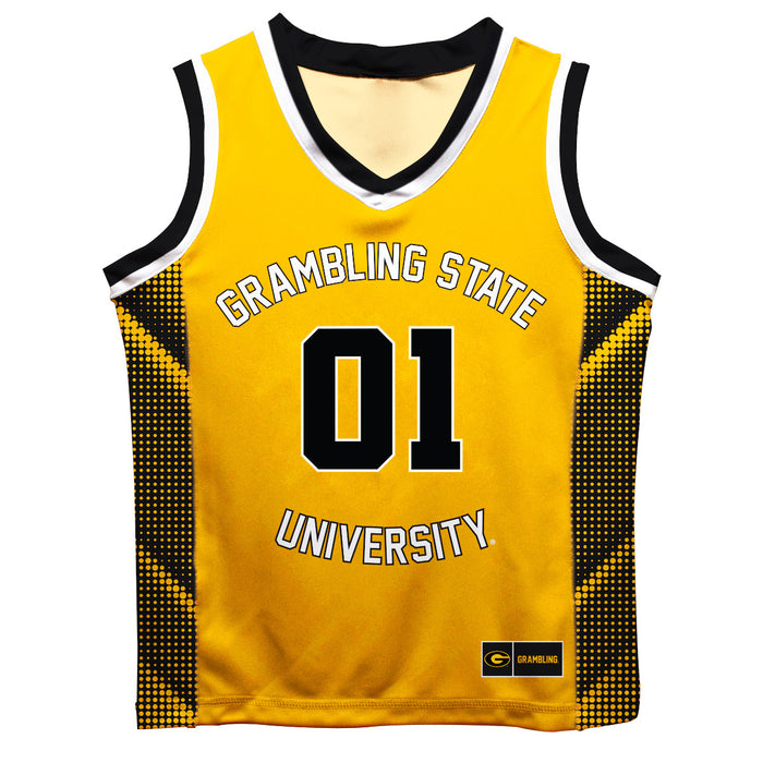Grambling State Tigers GSU Vive La Fete Game Day Gold Boys Fashion Basketball Top
