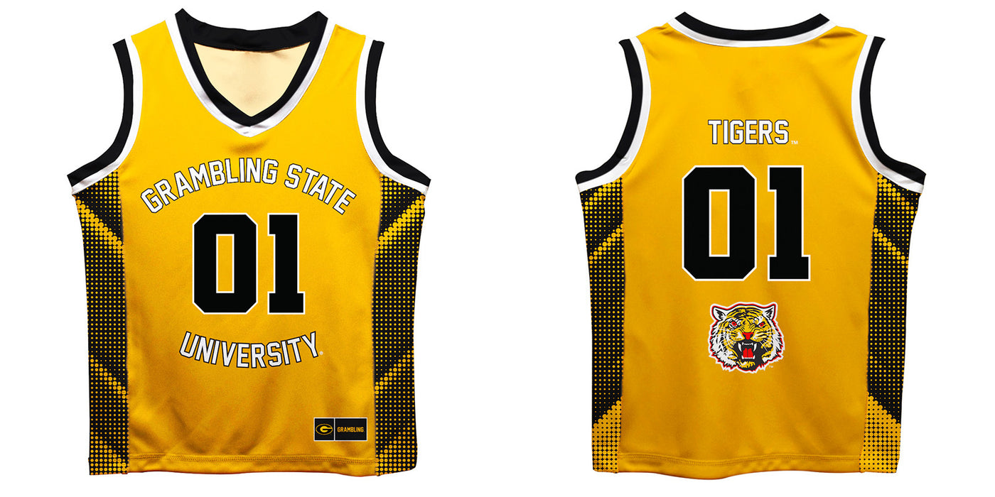 Grambling State Tigers GSU Vive La Fete Game Day Gold Boys Fashion Basketball Top - Vive La Fête - Online Apparel Store