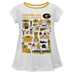 Grambling State Tigers GSU Hand Sketched Vive La Fete Impressions Artwork White Short Sleeve Top