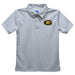 Grambling State Tigers GSU Embroidered Gray Short Sleeve Polo Box Shirt