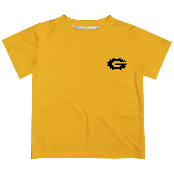 Grambling State Tigers GSU Hand Sketched Vive La Fete Impressions Artwork Boys Gold Short Sleeve Tee Shirt