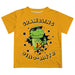 Grambling State Tigers GSU Vive La Fete Dino-Mite Boys Game Day Gold Short Sleeve Tee