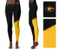 Grambling State Tigers GSU Vive La Fete Game Day Collegiate Leg Color Block Women Black Gold Yoga Leggings - Vive La Fête - Online Apparel Store