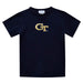 Georgia Tech Embroidered Navy Knit Short Sleeve Boys Tee Shirt - Vive La Fête - Online Apparel Store