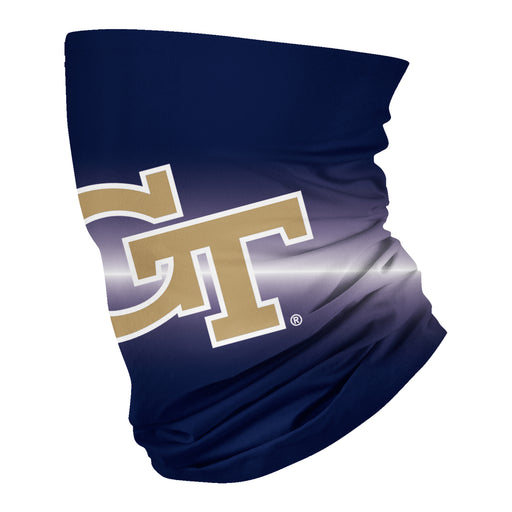 Georgia Tech Yellow Jackets Neck Gaiter Degrade Blue and White - Vive La Fête - Online Apparel Store