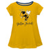 Georgia Tech Solid Yellow Laurie Top Short Sleeve - Vive La Fête - Online Apparel Store