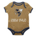 Georgia Tech Yellow Jackets Vive La Fete Infant Gold Short Sleeve Onesie New Fan Logo and Mascot Bodysuit