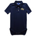 Georgia Tech Yellow Jackets Embroidered Navy Solid Knit Polo Onesie