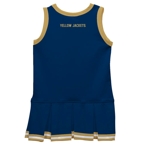 Georgia Tech Yellow Jackets Vive La Fete Game Day Blue Sleeveless Cheerleader Dress - Vive La Fête - Online Apparel Store