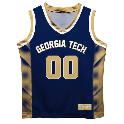 Georgia Tech Yellow Jackets Vive La Fete Game Day Blue Boys Fashion Basketball Top