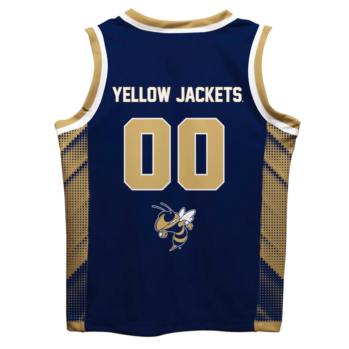Georgia Tech Yellow Jackets Vive La Fete Game Day Blue Boys Fashion Basketball Top - Vive La Fête - Online Apparel Store